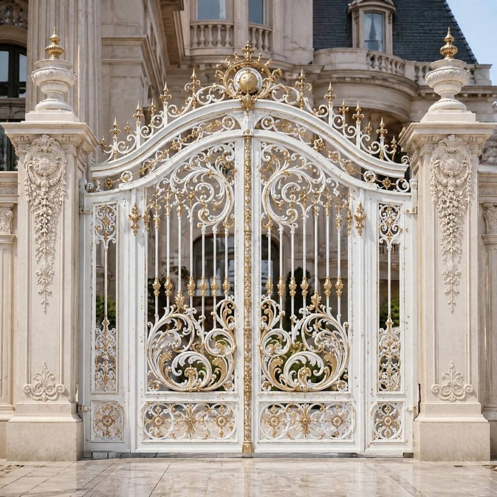 تولید درب پارکینگ آهنی ساده قاب دار با پروفیل منظم