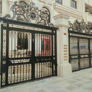 6 طرح درب پارکینگ آهنی ریلی
