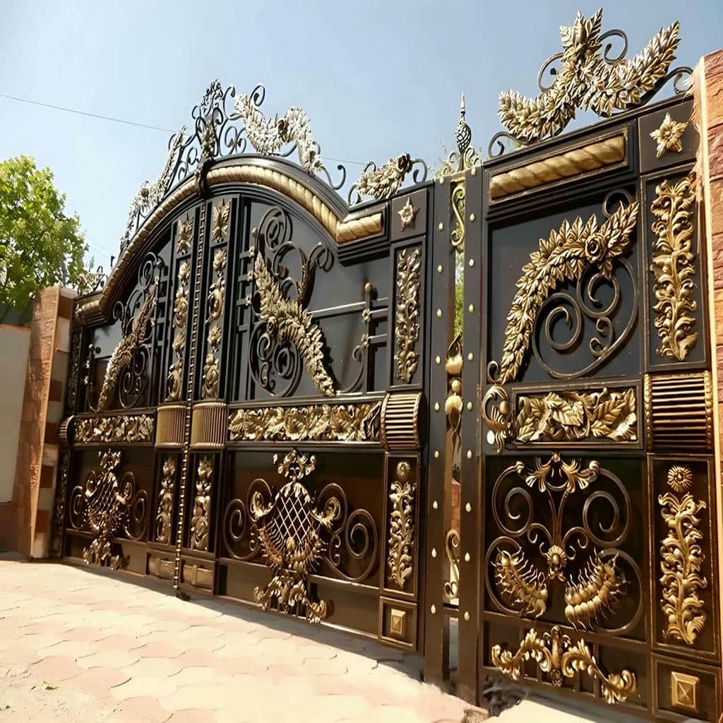 9 طرح درب حیاط CNC پنل مشبک