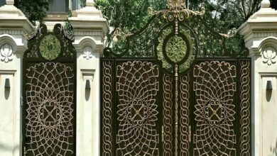 6 طرح درب حیاط ورودی محوطه