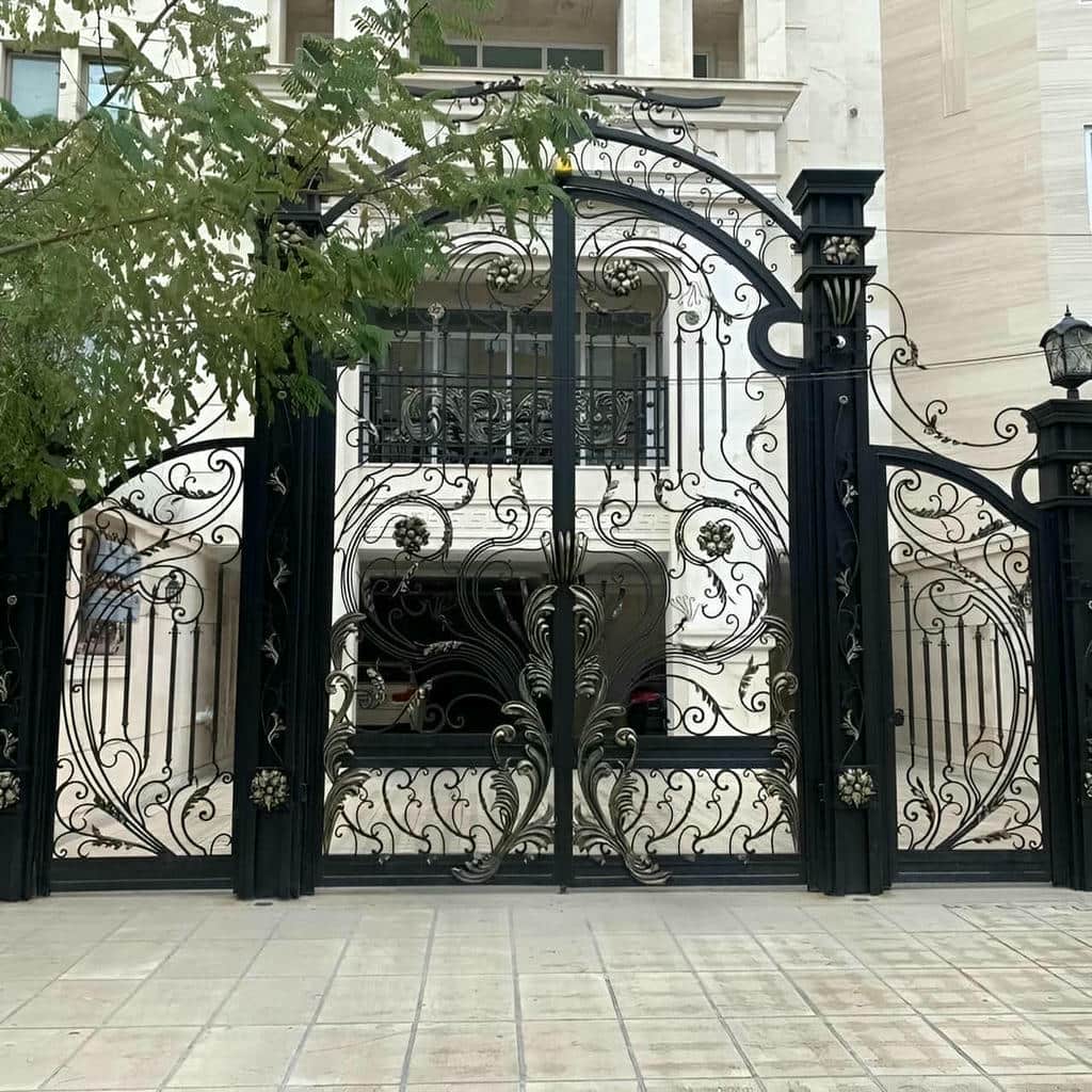سفارش درب حیاط برش لیزری هندسی با فایل اختصاصی