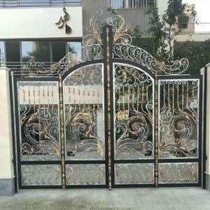 12 مدل درب حیاط ویلایی قوسی