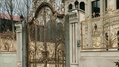 14 مدل درب حیاط فلزی دو لنگه