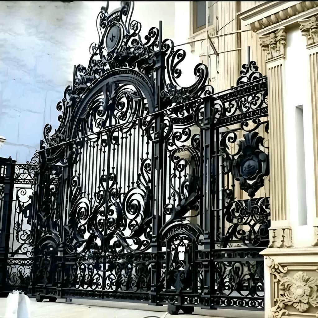 سفارش درب فلزی پنل مشبک متناسب با دهانه