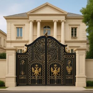 10 طرح درب پارکینگ مدرن پنل مشبک