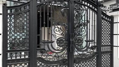 8 نمونه درب ویلایی ورق پانچ