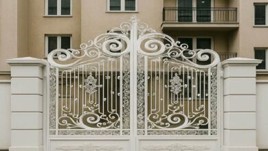 13 مدل درب پارکینگ سنگین شاسی دوبل